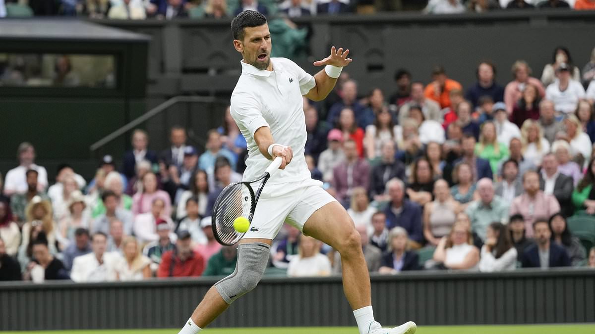 Novak Djokovic Amused as England’s Euro 2024 Triumph Interrupts Wimbledon Match with Alexei Popyrin in Dusseldorf