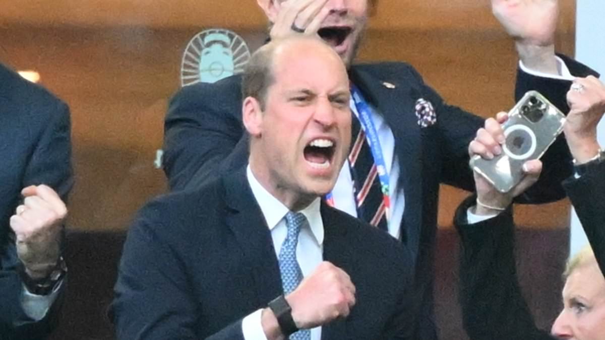 Prince William cheers as England advances to Euro 2024 semi-final with dramatic penalty win against Switzerland in Dusseldorf