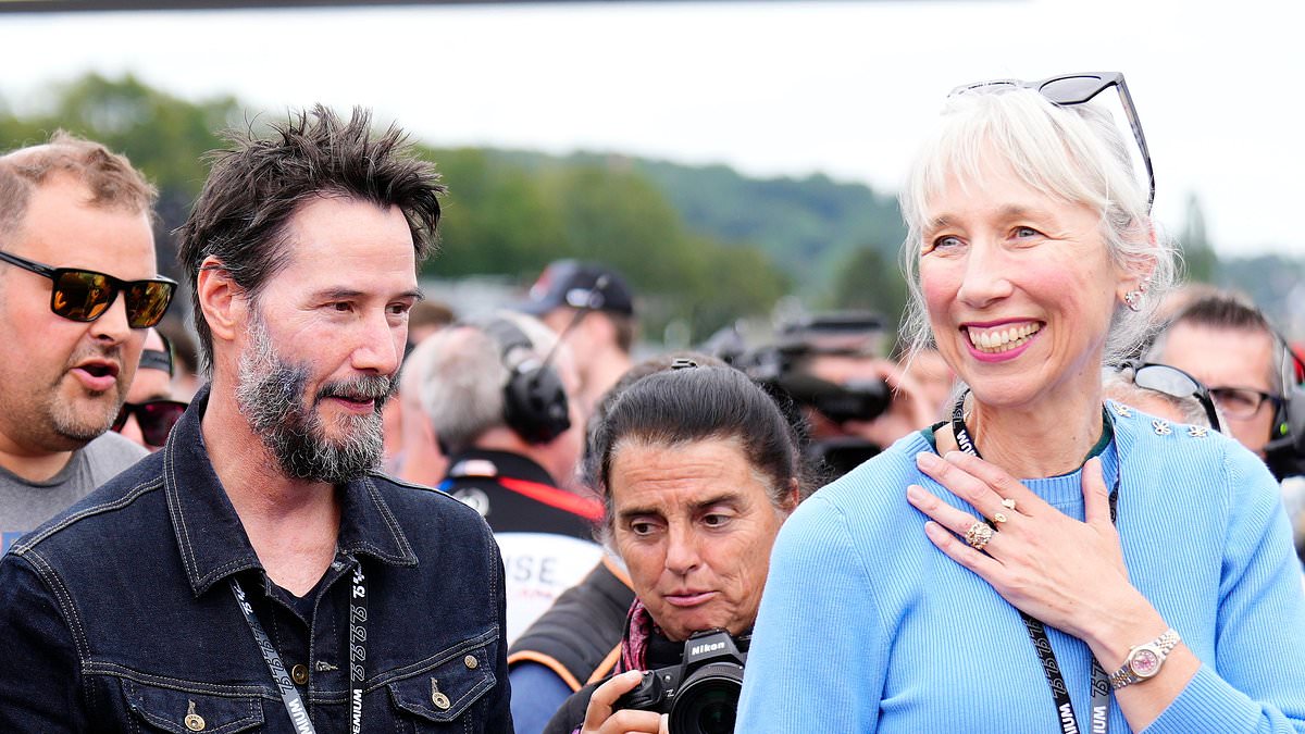 Keanu Reeves and Alexandra Grant charm fans at MotoGP Liqui Moly Motorrad Grand Prix in Germany with their stylish and loving presence