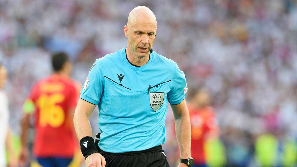 Controversial Referee Anthony Taylor Faces Backlash After Snubbing Penalty Appeal in Germany vs. Spain Euro 2024 Showdown