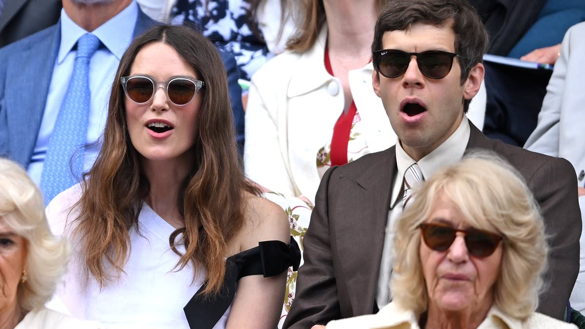 Keira Knightley and James Righton Spark Joy at Wimbledon, Leading Star-Studded Spectacle in Royal Box