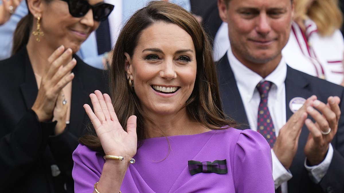 Princess of Wales Guides Charlotte Amidst Wimbledon Ovation, Engaging with Tennis Stars in Royal Box