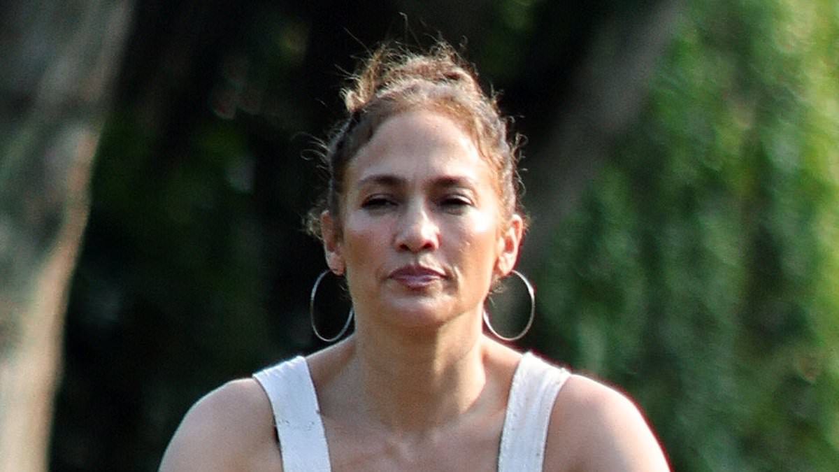 Jennifer Lopez clings to crumbling marriage by still wearing her ring on lonely bike ride in Hamptons